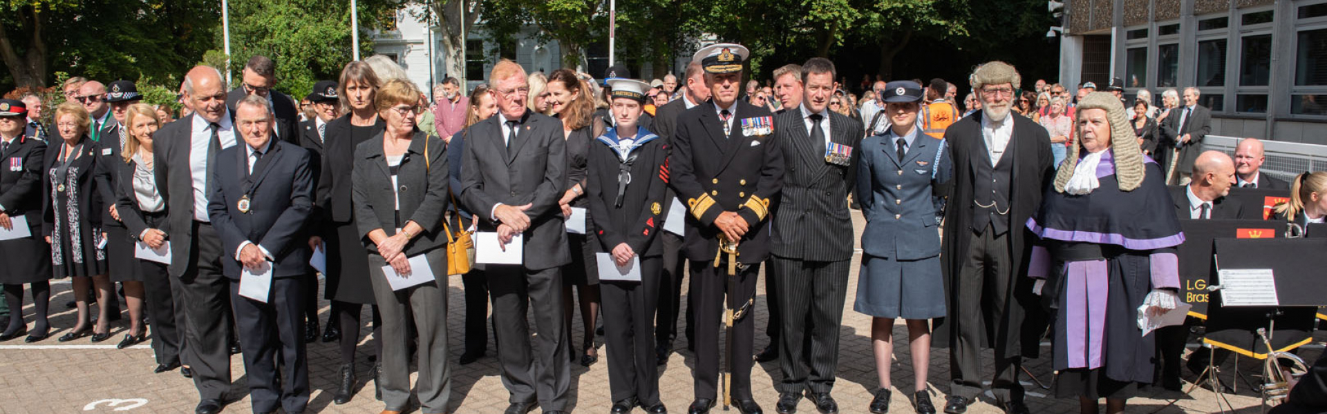 A county proclamation of the new sovereign has been made outside County Hall