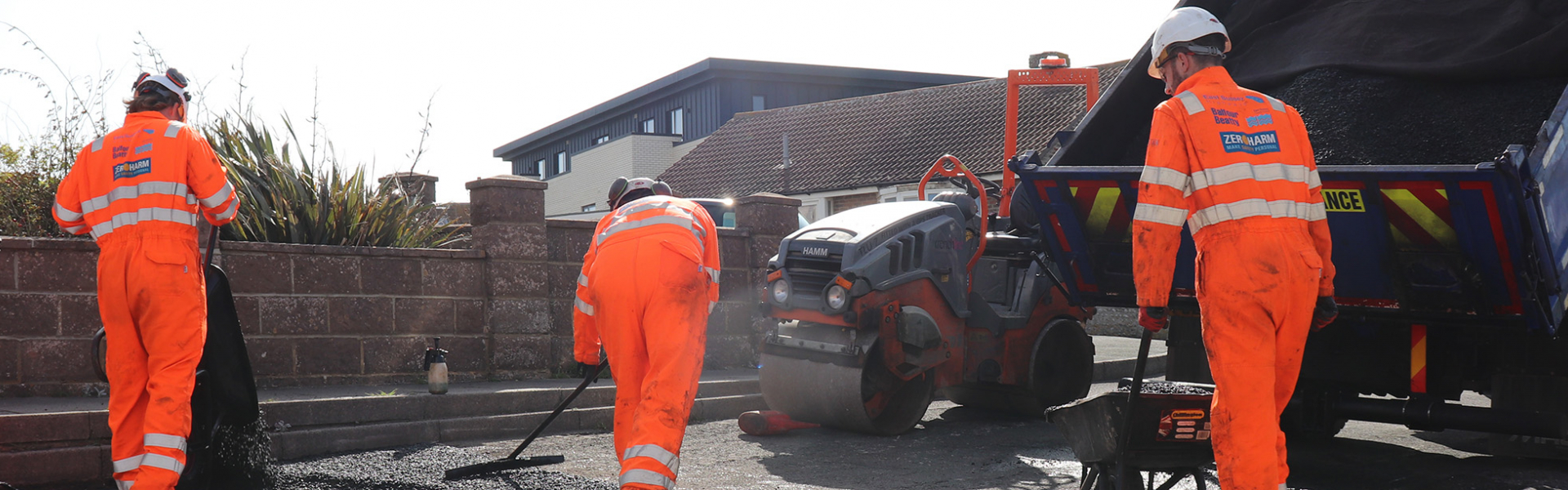 Patching work in Kimberley Road, Seaford