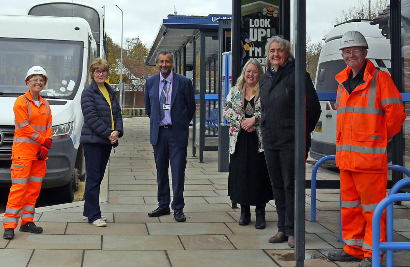 Bus station reopens after major transformation Bus station reopens after major transformation: Uckfield bus station Nov24 WORK has been completed on a major upgrade of public transport facilities in Uckfield town centre.  The bus station off Bell Lane now benefits from modern bus shelters with planted roofs and wireless charging points, enhanced real time information, improved street lighting and a new cycle shelter.  The East Sussex County Council project, completed in partnership with Wealden District Cou