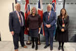 Cllr Keith Glazier; Secretary of State for Transport, Heidi Alexander MP; Cllr Bob Standley and Nusrat Ghani MP