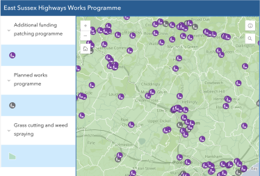 Immediate access to highways work across Conservative East Sussex through new interactive map